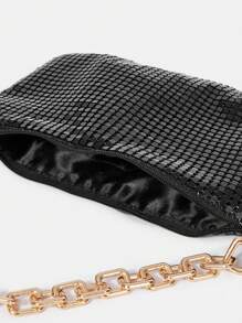 SHEIN Belle Ladies' Fashionable Handbag - Black - View 11