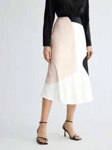 BizChic 女式拼色裙 - 彩色 - 查看 4