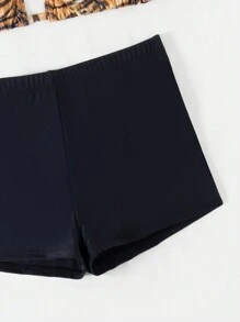 Swim SXY 女士虎纹印花分体比基尼套装音乐节夏季海滩 - 彩色 - 查看 5