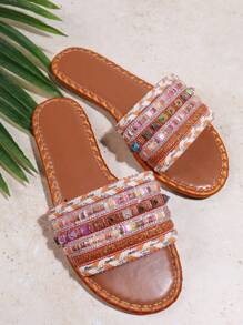 SHUZIA Women's Fashionable Flat Sandals - Orange - View 4