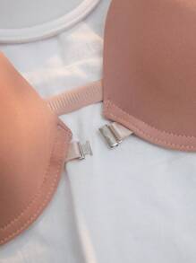 Women's Solid Color Strapless Bra With Underwire, Set Of 3 (Wedding Season) - Multicolor - View 3