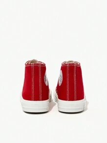 JNSQ Chaussures de canevas rouges polyvalentes et classiques de mode pour enfants, convenant pour la rentrée scolaire