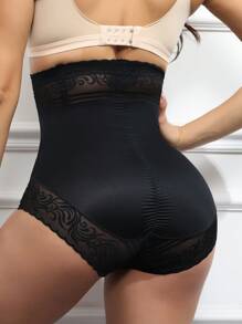 Damen Mesh Kontrast formende Leggings