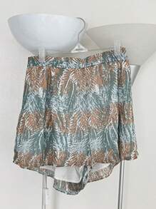 DAZY Women's Floral Printed Shirt And Shorts Set - Multicolor - View 2