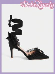 Dola Lovely 女士時尚黑色高跟單鞋 - 黑色 - 查看 2