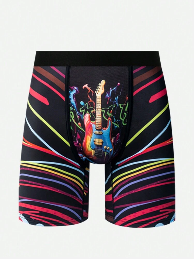Men's 3d Digital Print Boxer Briefs (3 Pieces Set)