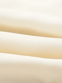 SHEIN MOD Khối màu Cổ vuông Vá lại Ống tay áo Đầm - Nhiều màu - Xem 3