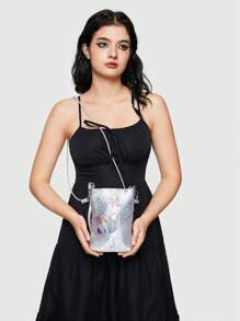 Anntherosee Bolso pequeño para hombro/de mano/cruzado - Gris - Ver 1