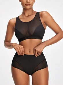 Women's Backless & Tummy Control Shapewear Set - Black - View 4