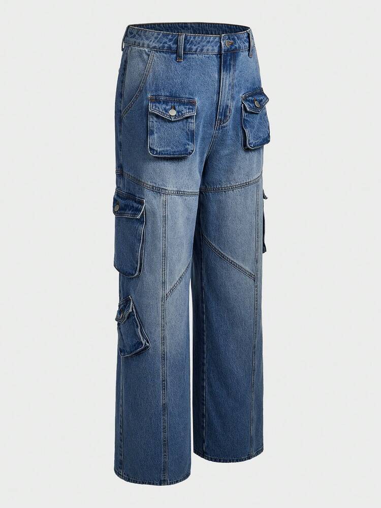 Men's Multi-Pocket Denim Jeans