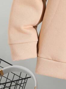 SHEIN Garoto pré-adolescente Detalhe Corrigido Capuz Térmico & Impressão De Camuflagem Calças
