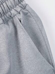 Set de 2 pantalones cortos casuales de verano de unicolor para hombres, pantalones cortos deportivos con cordón en la cintura para fitness y correr, de 5 pulgadas de entrepierna y transpirables - Multicolor - Ver 8
