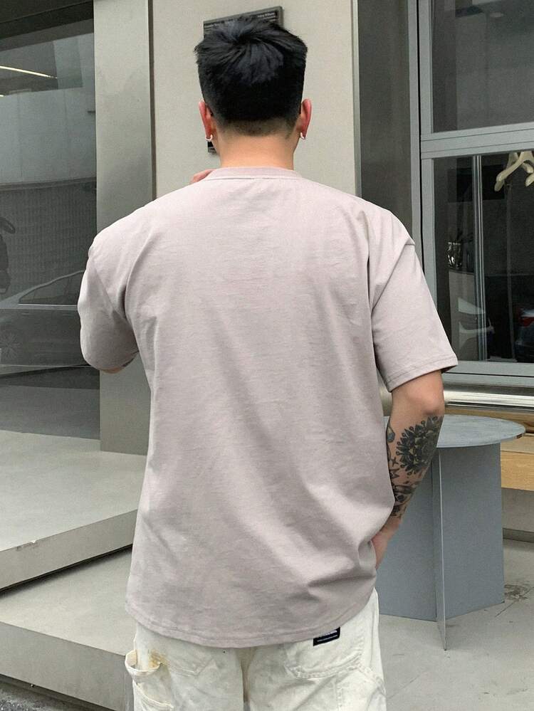 Men's Summer Tee With Letter Print