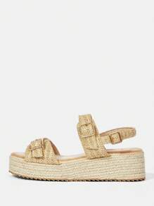 Styleloop Women'S Casual Wedge Heel Platform Sandals