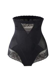 Damen Mesh Kontrast formende Leggings