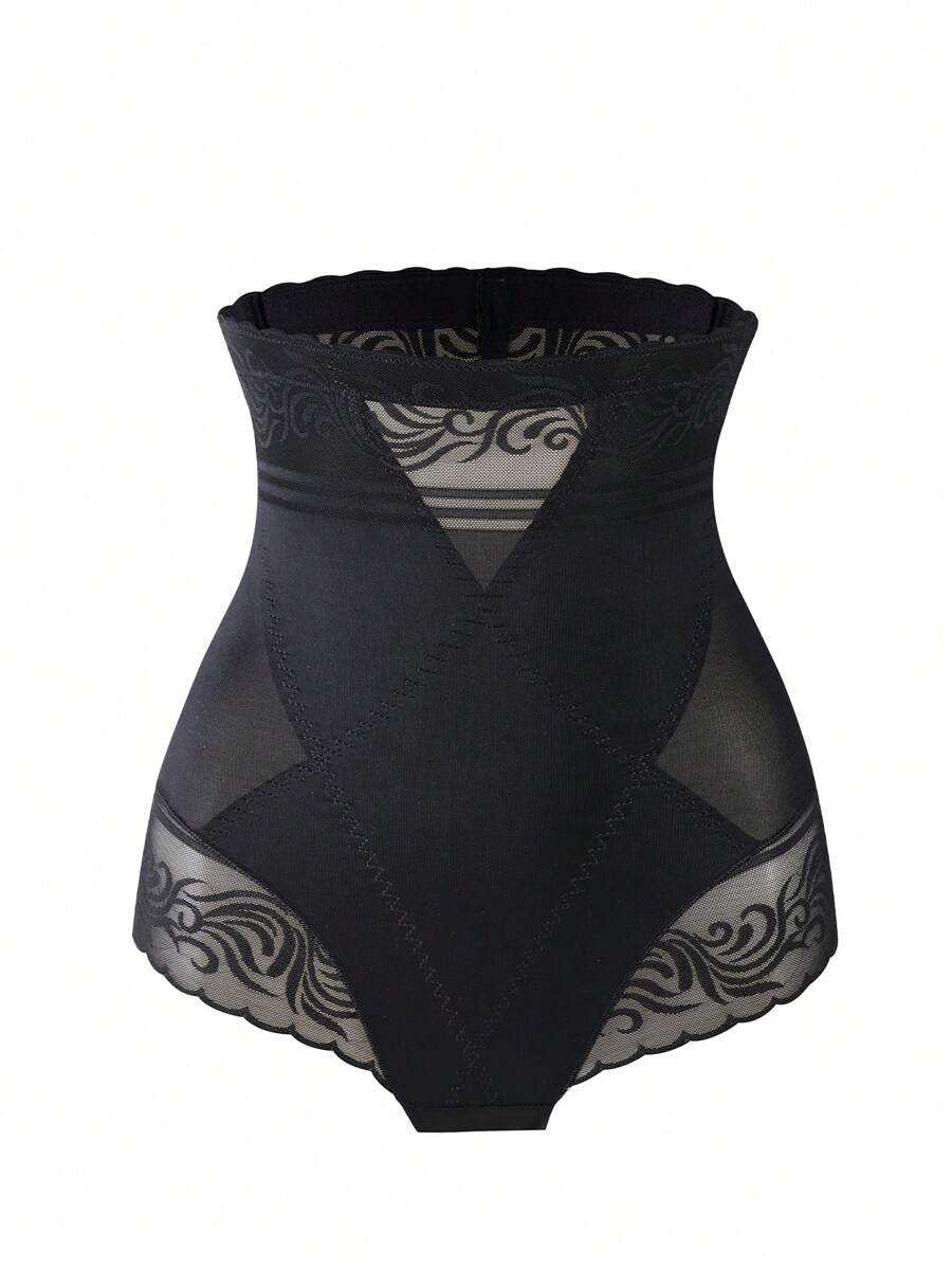 Damen Mesh Kontrast formende Leggings