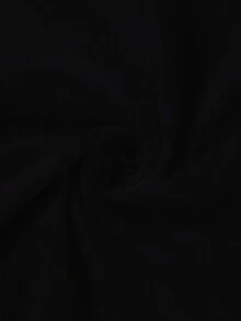 Manfinity Homme Camiseta Para Hombre Impresa Con Caricaturas Y Letras - Negro - Ver 5