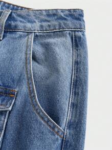 Manfinity EMRG Men's Multi-Pocket Denim Jeans - Medium Wash - View 5