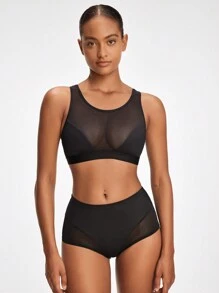 Women's Backless & Tummy Control Shapewear Set - Black - View 2