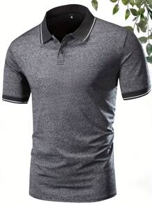 4 件套男士短袖高尔夫 Polo 衫，夏季新款抗皱商务休闲领衬衫 - 彩色 - 查看 6