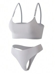 6pcs/Set Seamless Women's Underwear Set, Bra & Panty Set