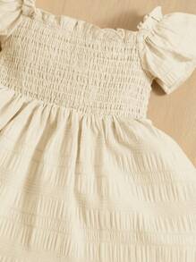 SHEIN Baby Girl Casual And Comfortable Cross-Front Dress