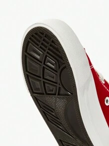 JNSQ Chaussures de canevas rouges polyvalentes et classiques de mode pour enfants, convenant pour la rentrée scolaire