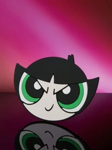 THE POWERPUFF GIRLS X SHEIN 3pcs/Set Cartoon Blossom, Bubbles, Buttercup Pattern Cup Coaster