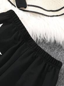 Sparklyn Tween Girl Star Embroidery Zip-Up Hoodie And Pants Fall Winter Set - Black - View 6