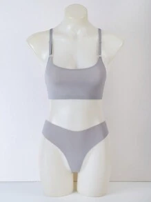 6pcs/Set Seamless Women's Underwear Set, Bra & Panty Set