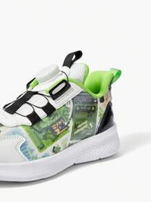 And Fashionable Street-Style Children Sports Shoes With Rotating Button That Are Versatile And Comfortable