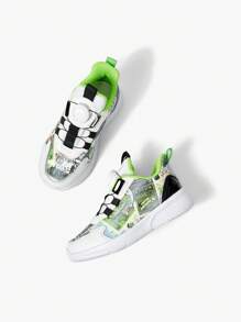 And Fashionable Street-Style Children Sports Shoes With Rotating Button That Are Versatile And Comfortable