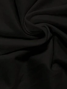 INAWLY Women's Round Neck Letter Printed Short Sleeve T-Shirt Graphic Tees Women Tops - Black - View 5