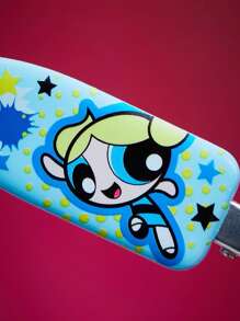 THE POWERPUFF GIRLS X SHEIN 6pcs/Pack Cartoon Pattern Crease-Free Hair Clips, These Hair Clips Leave No Marks,Suitable For Daily Use, Face Washing, Makeup, And Outdoor Matching