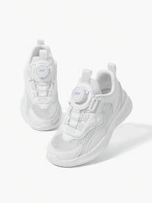 الموضة أساسي كل المطابقة عصري ولد أبيض حذاء رياضي للجري و مريح حذاء رياضي - أبيض - مشاهدة 1