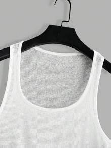 Manfinity VCAY Nam Dệt kim Giải trí Áo vest Và Quần short 2 mảnh Bộ - Nhiều màu - Xem 7