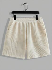 Manfinity VCAY Nam Dệt kim Giải trí Áo vest Và Quần short 2 mảnh Bộ - Nhiều màu - Xem 6