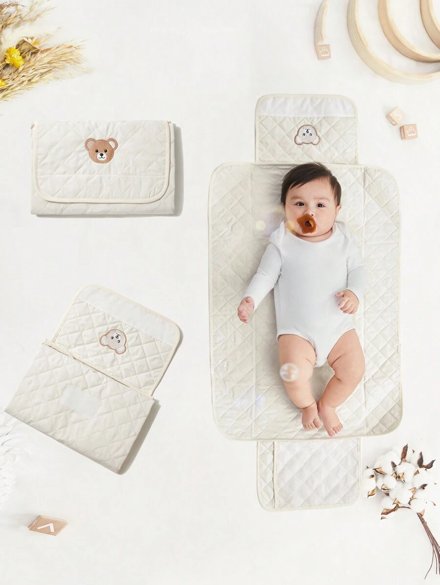 Cozy Pixies 1 Bear Apricot Mommy Bag