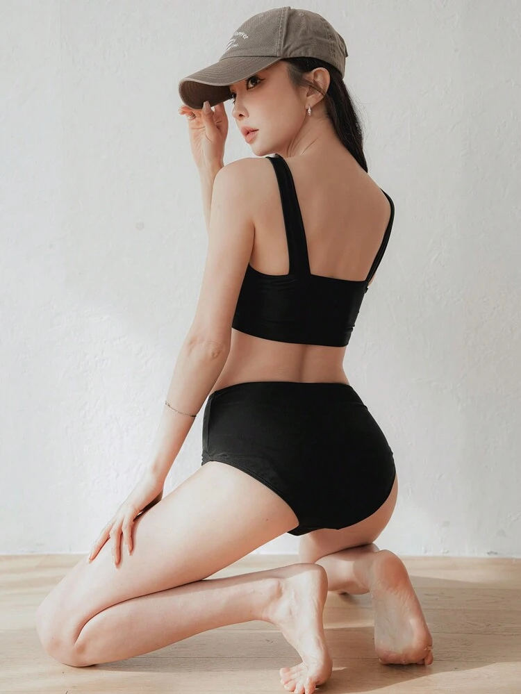 Women's Solid Color Bikini Set