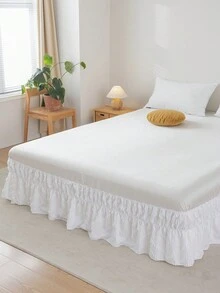 1 Miếng Mềm mại Và Thoải mái Trắng Polyester Xoăn Sóng Cắt Váy ngủ Đối với Phòng ngủ - trắng - Xem 7