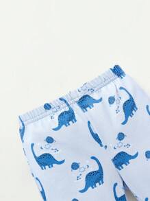 Cozy Pixies Baby Boy Cartoon Graphic PJ Set - Blue - View 7