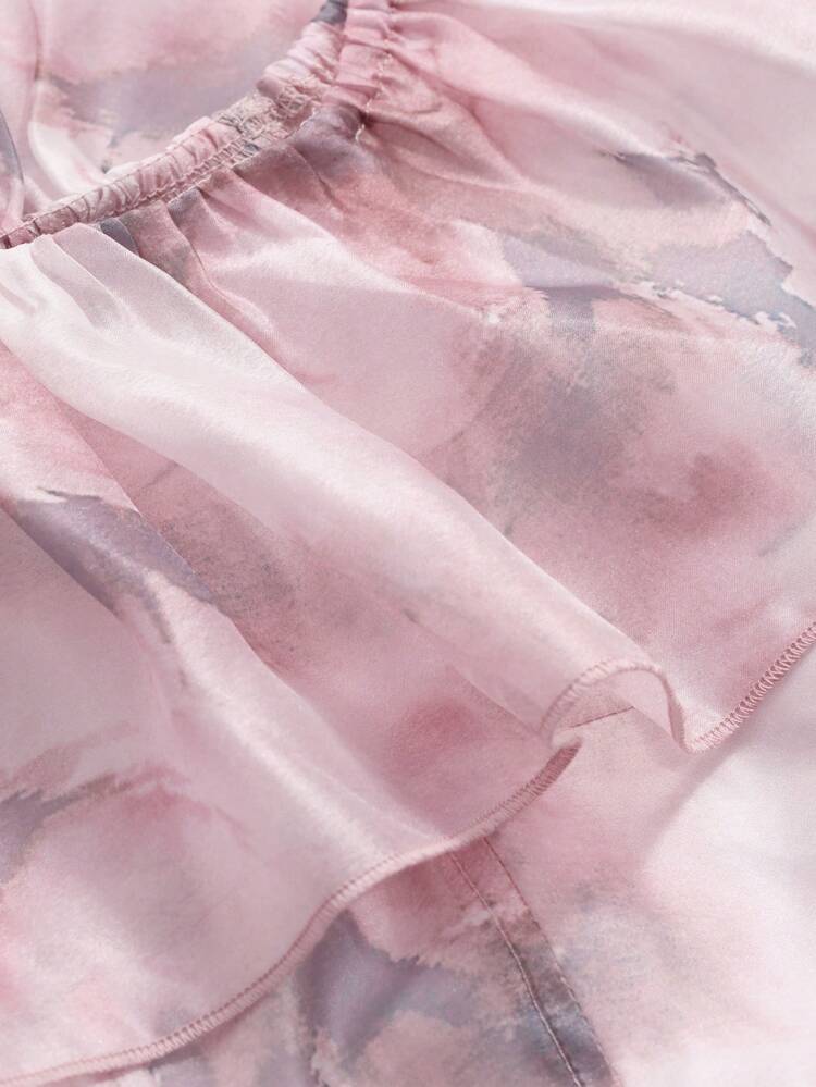 Women's Off-Shoulder Rose Print Tie Cinching Waist Dress With Short Sleeves Sundress Vacation Outfits Women Floral Maxi Dress Boho