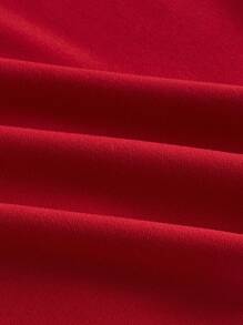 Sweetra Plus Size Solid Color One Shoulder Twist Knot Top, Chest Wrap Design - Multicolor - View 4