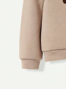 Cozy Pixies 針織柔軟休閒彩虹圖案圓領休閒袖套嬰兒女士汗衫