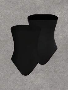 SHEIN EZwear Women's Solid Color Strapless Bodysuit - Black - View 2