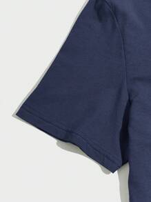 SHEIN 男式字母印花針織短袖t恤和jogger褲套裝