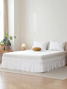 1 Miếng Mềm mại Và Thoải mái Trắng Polyester Xoăn Sóng Cắt Váy ngủ Đối với Phòng ngủ - trắng - Xem 2