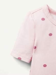 Cozy Pixies Baby Girl Snug Fit Round Neck Short Sleeve Top And Pants Homewear Set Matching Set