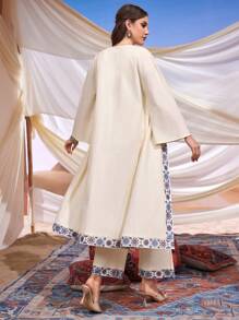 Al Najma Bộ đồ 2 món áo vest và quần blazer in họa tiết cho nữ - Nhiều màu - Xem 6