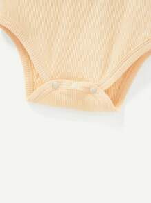 Cozy Pixies 3 件男嬰柔軟針織純色圓領無袖連身衣 - 綠色 - 查看 10